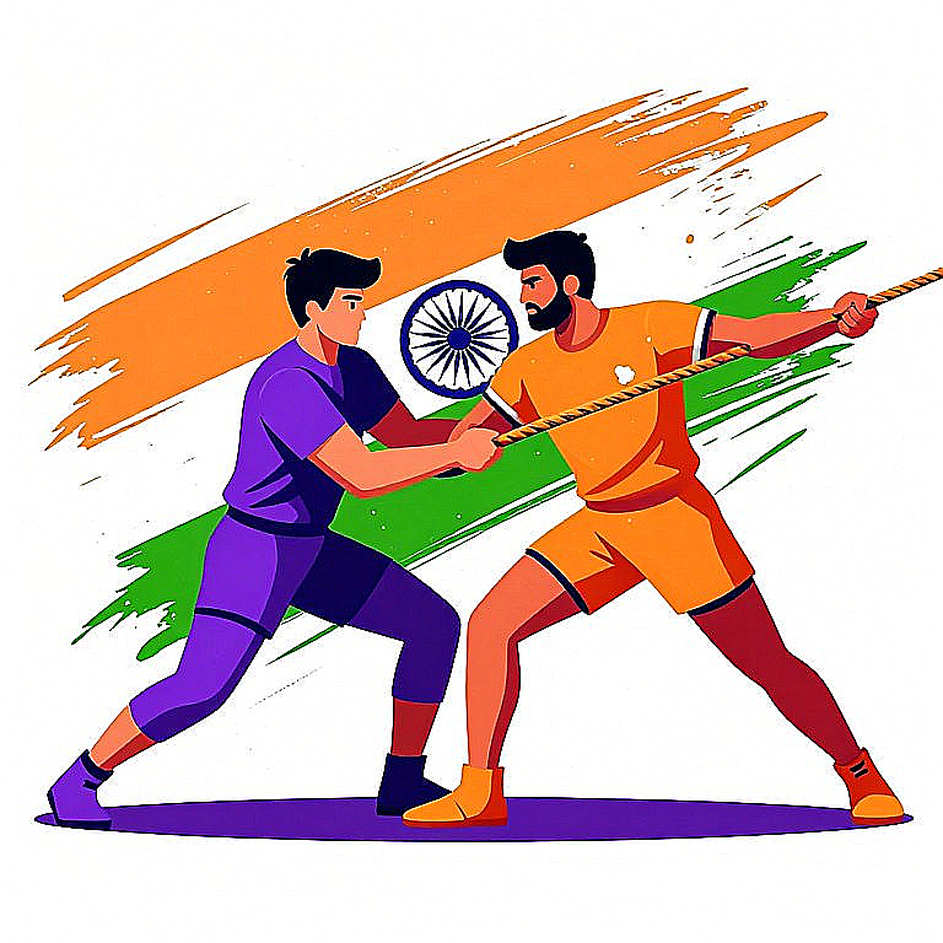 এশিয়ান গেমস কাবাডি সেমিফাইনাল: একই দিনে দুই ভারত, ৭৫ মিনিটের ফাঁকে দুই রকম কভারেজ